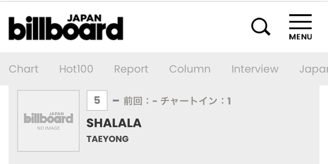 เพลง #SHALALA ของ #TAEYONG #태용 เดบิวต์ในอันดับที่ #5 บน Billboard Japan ชาร์ต Download Albums ประจำสัปดาห์ที่ 5-11 มิถุนายน 2023 ค่ะ

billboard-japan.com/charts/detail?…