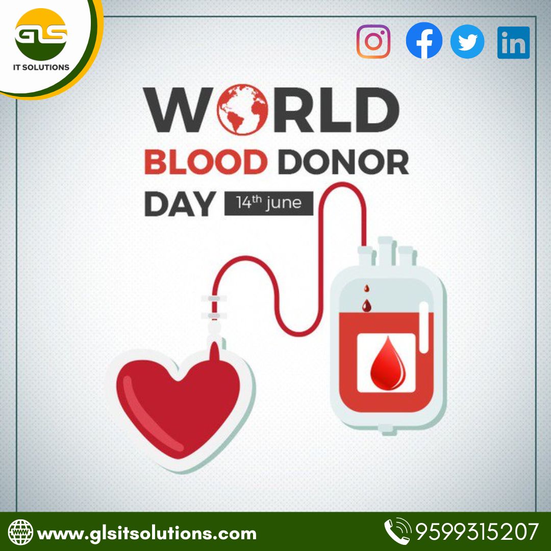 glsitsolutions's tweet photo. World Blood Donor Day
**
📷Contact Now @ (+91)9599315207
📷Email-info@glsitsolutions.com
📷My Google Business Profile: https://t.co/riY2reC1TI
*
#glsitsolutions #marketingstrategy #digitalmarketing #tipsforseo #seo #worldblooddonorday #blooddonorday #blooddonation #donateblood https://t.co/OuABvirzlR