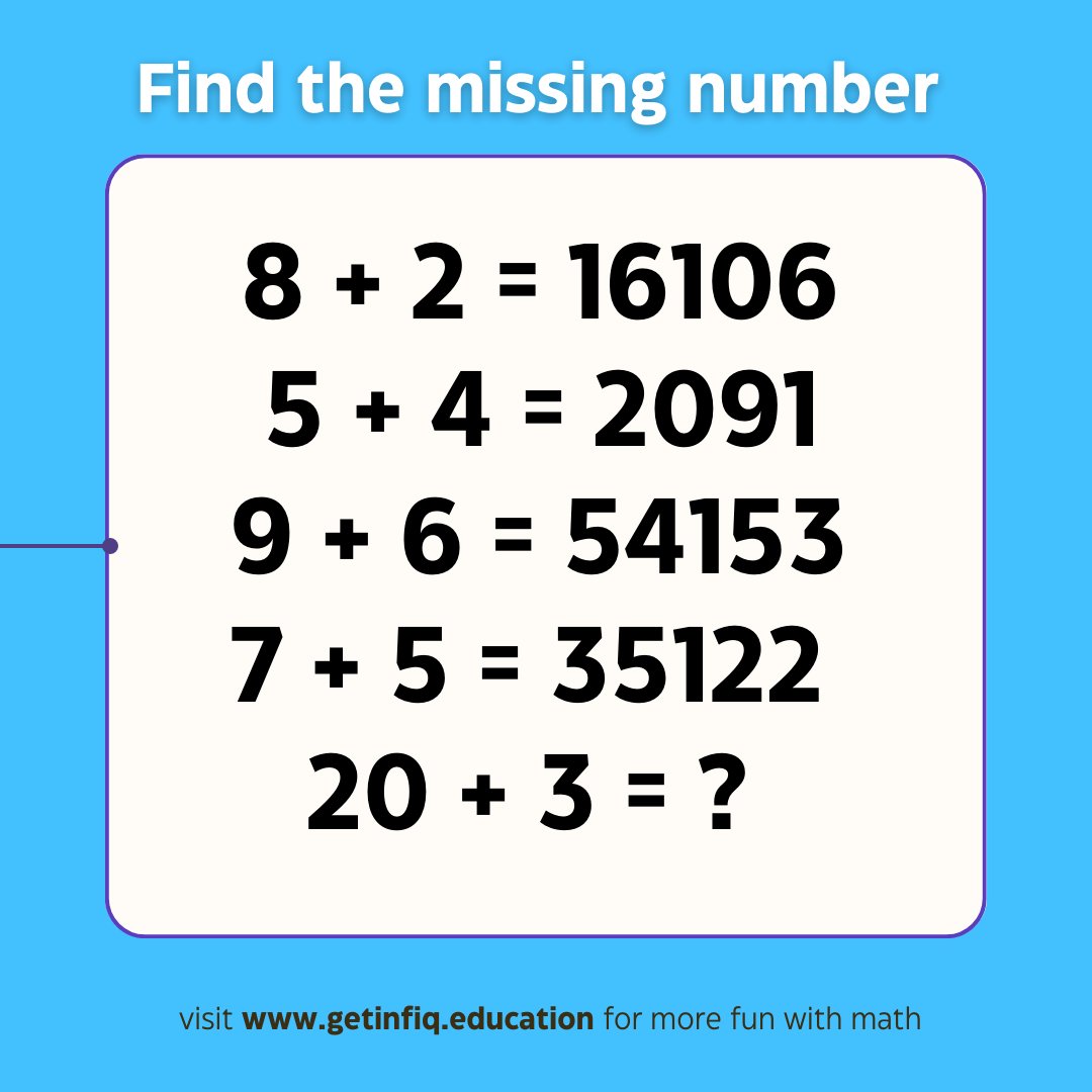 jyroo_learning's tweet photo. Wednesday challenge! Give it a try and find the missing number. 
#math #puzzles #Wednesdayvibe https://t.co/cy7e9Ww0DX