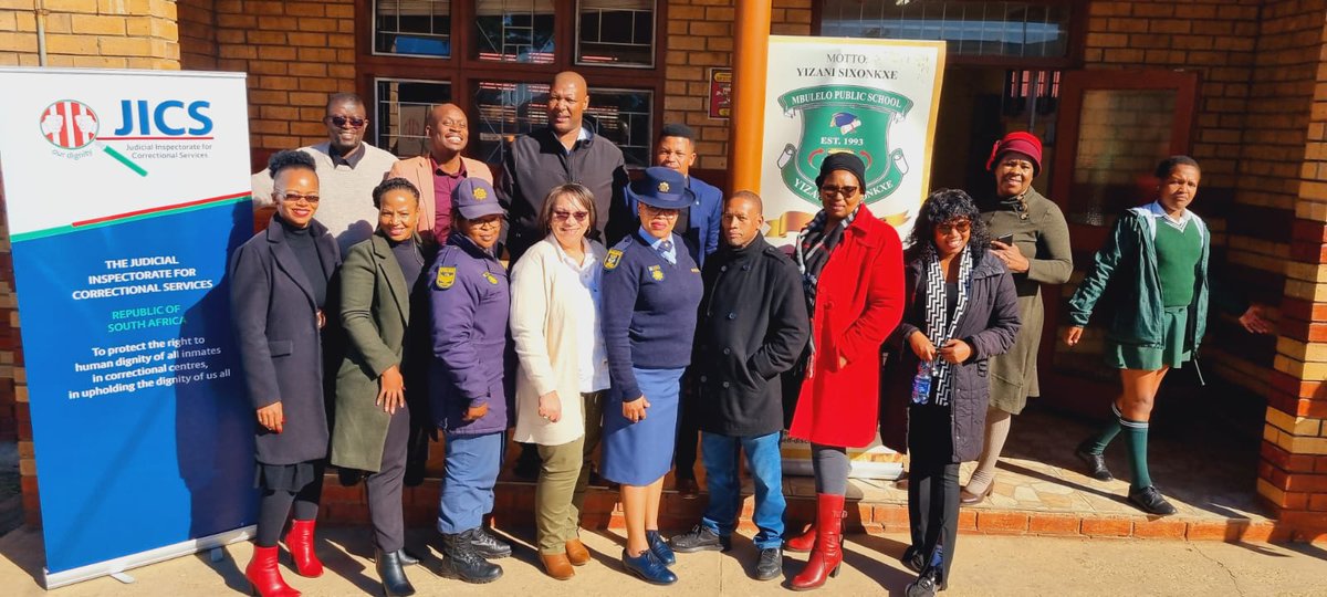 JICS_ZA's tweet photo. Youth Month celebration at Mbulelo Public School, Scenery Park, East London. We were thrilled to have stakeholders such as Legal Aid, Nicro, &amp; SAPS join us to make this event a success. Together, we highlighted the theme: "Crime does not pay." #YouthMonth #CrimeDontPay #Community https://t.co/MhBCeSKNmk
