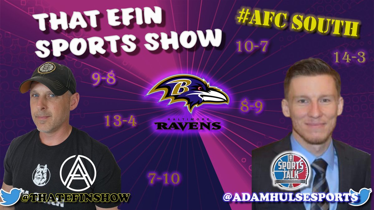 #RavensFlock spent a ton to make the show this season!💰
but in the #AFCNorth, that is no easy task!
@AdamHulse & @ThatEFINShow keep rocking through every #NFL team, next up:
@Ravens (Runtime 13:37) 🤘
Listen anywhere you podcast & on YT!
Keyword: EFIN
bit.ly/3Csi7Y5