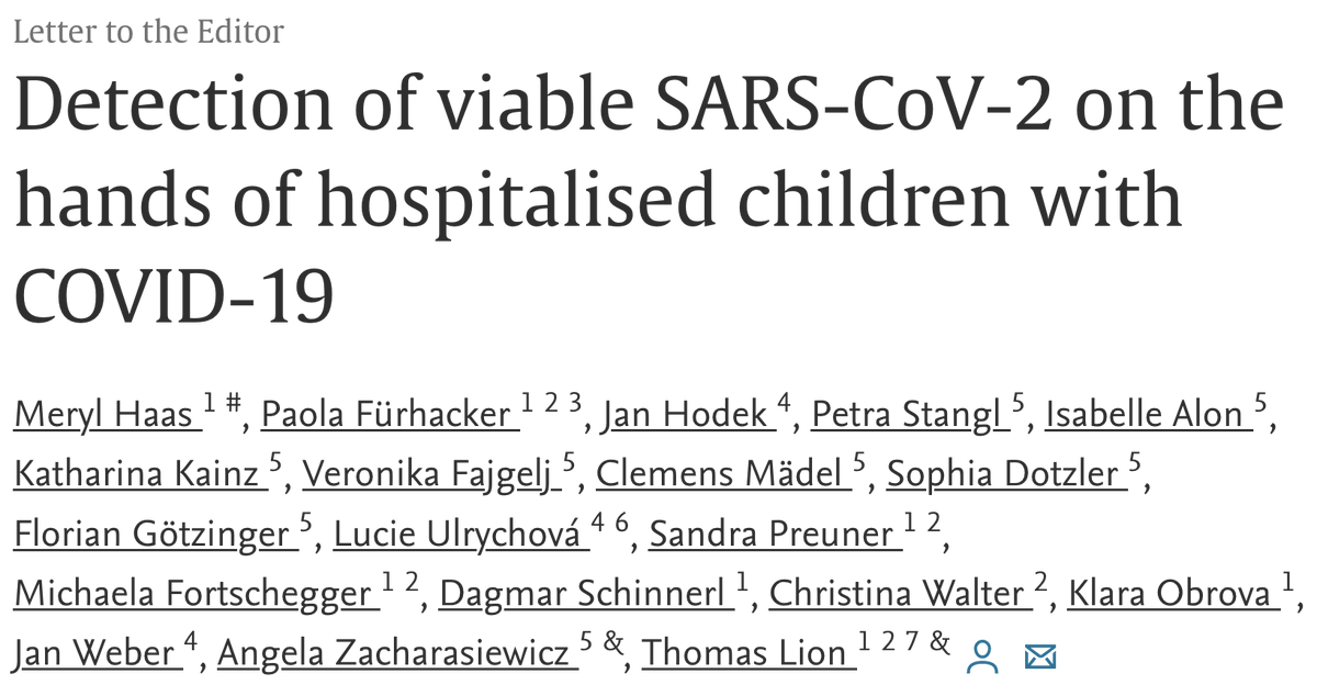 MerylHaas's tweet photo. Can SARS-CoV-2 be transmitted via virus-contaminated hands?

In our letter to the editor of @CMIJournal, we fill in another piece of the puzzle regarding indirect transmission. (🧵)

Excited to see my first, first-author publication online:
https://t.co/HNL8cXQOiX

#SARSCoV2 https://t.co/em1unrdEfz