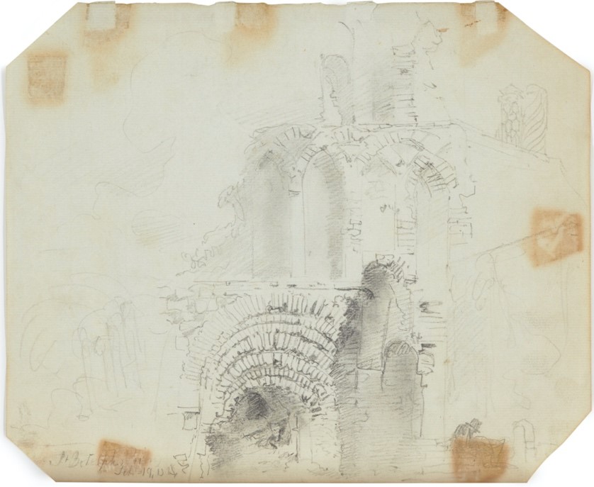 We're thrilled to have acquired a sketch of Colchester's St Botolph's Priory by none other than John Constable! This early-career drawing, which dates from September 1808, was purchased by the Friends of #Colchester #Museums 🥰
#Art #Collections