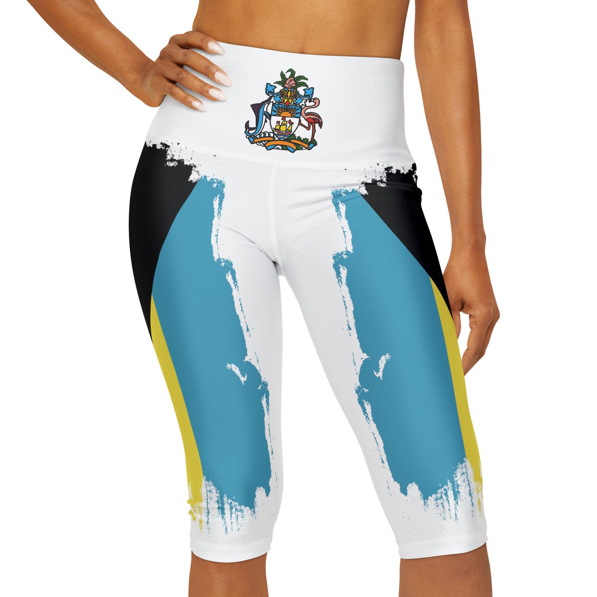 RetroKingUSA's tweet image. Excited to share the latest addition to my #etsy shop: Show Your Bahamas Pride Printed Yoga Capri Leggings with Flag and National Crest Design. etsy.me/43CnPCM #yogacaprileggings #printeddesign #flagpattern #nationalcrest #bahamastheme #caribbeanvibes #tropical