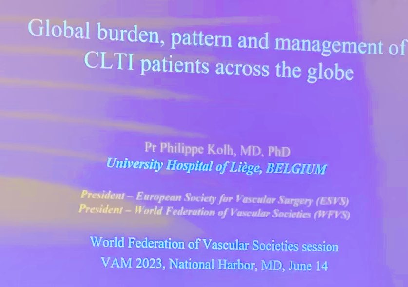 Leading off #VAM23 with <a href="/World_fvs/">WFVS</a> <a href="/PhilippeKolh/">Philippe KOLH</a> <a href="/VascularGirl212/">Vascular Girl</a> <a href="/pcvasc/">P C Gupta</a> <a href="/VascularSVS/">Vascular SVS</a> <a href="/ESVSmembership/">ESVS</a>