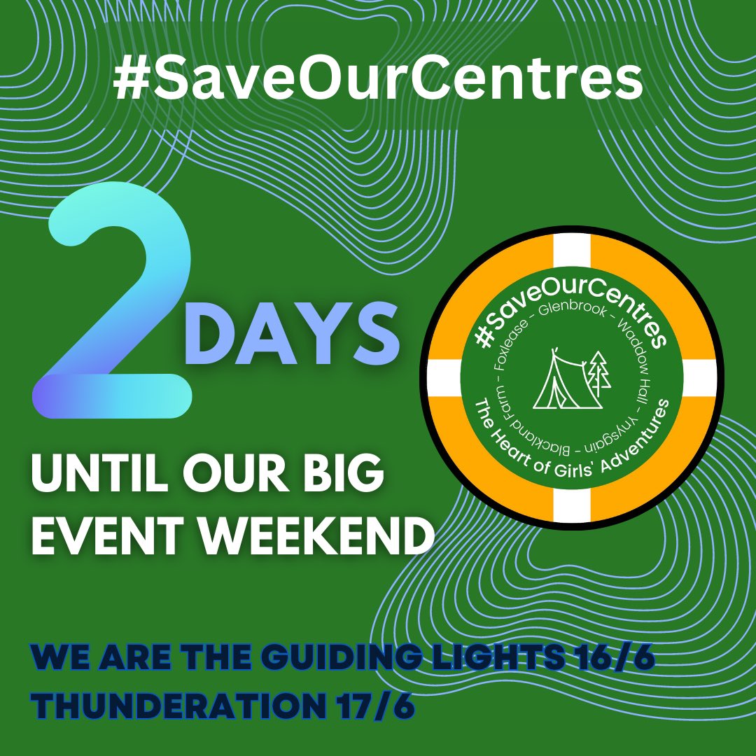 SaveourTACs's tweet photo. Only 2 days to go until our big events. Who's getting excited? 
Don't forget if you can't make the event you can send us a video of you holding a candle and saying we are the guiding lights or of you or your unit singing Thunderation.
#SaveOurCentres
#SaveOurTACs https://t.co/KWh0DnocW2