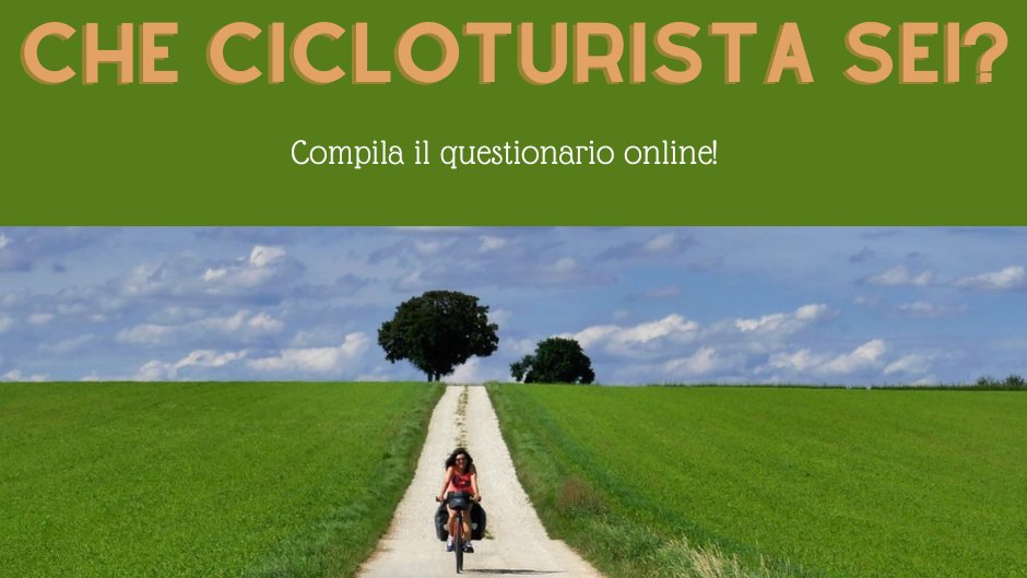 🚲 Partecipa alla ricerca nazionale "Che Cicloturista sei?" promossa da <a href="/ecoInsubria/">Economia Insubria</a> e DiSuit.
Compila il questionario online e contribuisci a promuovere la mobilità sostenibile e sicura per i cicloturisti. 
forms.office.com/pages/response…
#cicloturismo #mobilitàsostenibile #ricerca