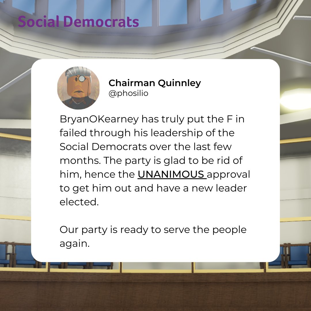 SocDemsRX's tweet photo. Following the resignation of BryanOKearney, he has decided to go on an erratic tirade about the party he served.

We learned that to call an election was the right decision, and that Bryan has no sense of gratitude to the party that served him so well over the last few months. https://t.co/9mNnSrWkwQ