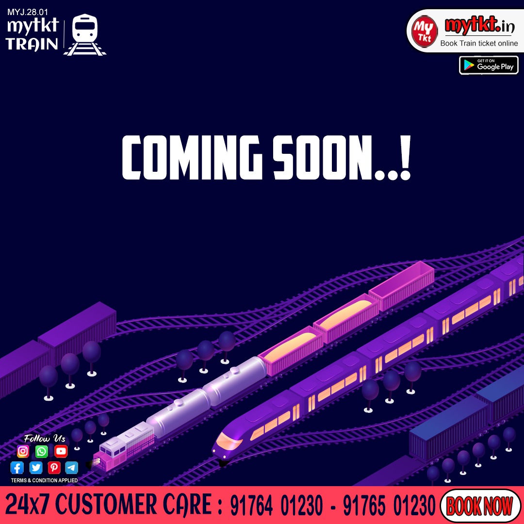 'Coming soon'🚄😎
Find us on:play.google.com/store/apps/det…

#TRAIN #trains #traintrip #TrainSimWorld #railway #RailSim #RailTourism #railys #railupdates #railfans #trainspotting #mytkttrain #seat #Booking #bookingservices #ComingSoon