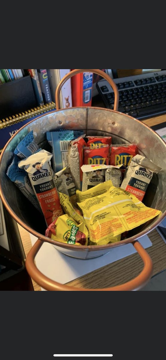 PickupMrs's tweet photo. Classroom is all stocked up for another few weeks. #nochildshouldbehungryatschool #fullbelliesequalsactivebrains https://t.co/M8supze9Eo