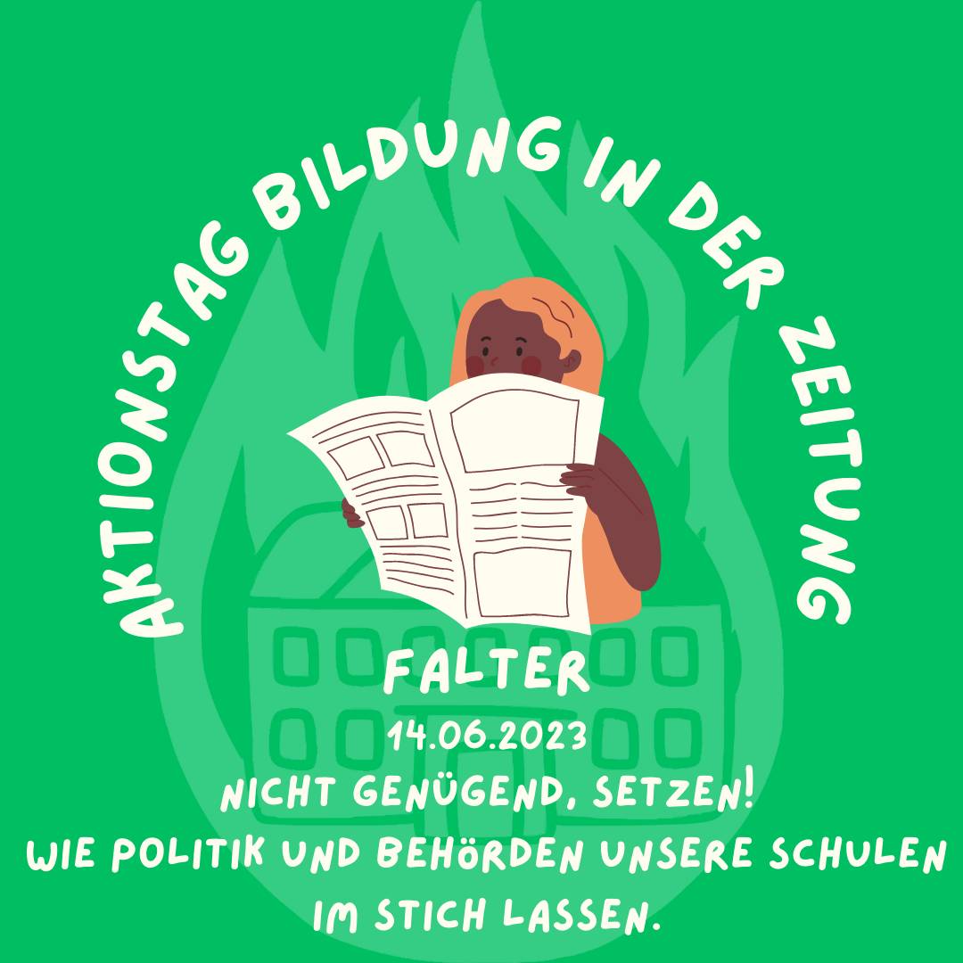 schulebrennt_'s tweet photo. Heute im Falter ein langer Beitrag zum Bildungsnotstand von @NinaHoraczek
"Nicht Genügend, setzen!" Wie Politik und Behörden unsere Schulen im Stich lassen. Pädagoginnen, Betreuer und Elternvertreter erzählen. https://t.co/2mVBJGN6bq