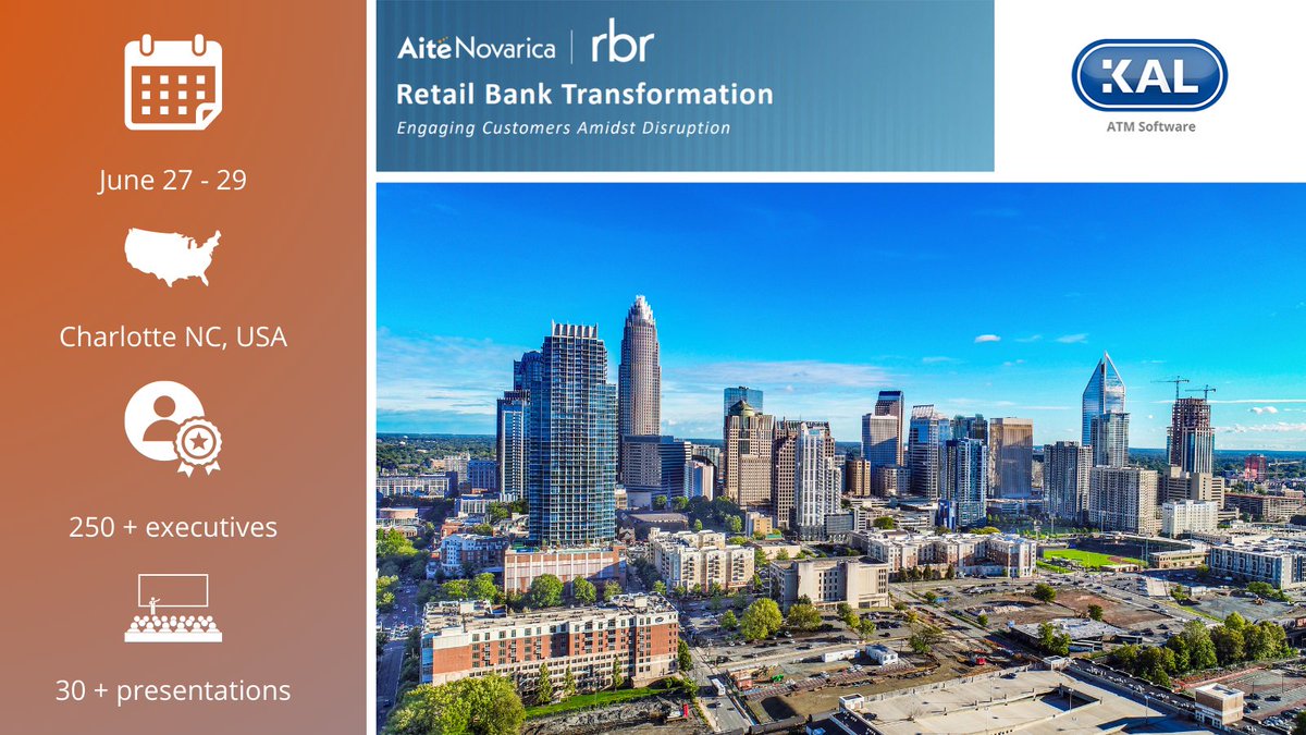 Only two weeks to go until we join hundreds of banking industry colleagues in NC for Retail Bank Transformation USA - hosted by @AiteNovarica and @RBRLondon!

Learn more: bit.ly/438K2rQ

#rbtusa #fintech