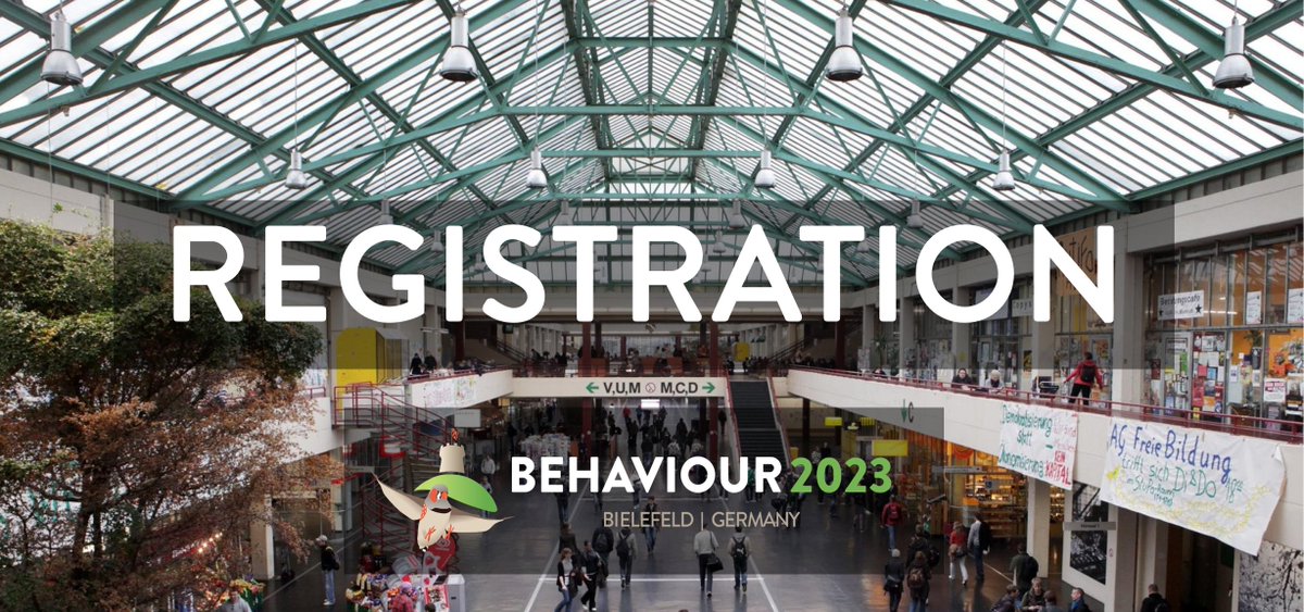 You haven't registered for the #Behaviour2023 conference yet? You still have two weeks before the registration closes (30th June)
👉 uni-bielefeld.de/fakultaeten/bi…
