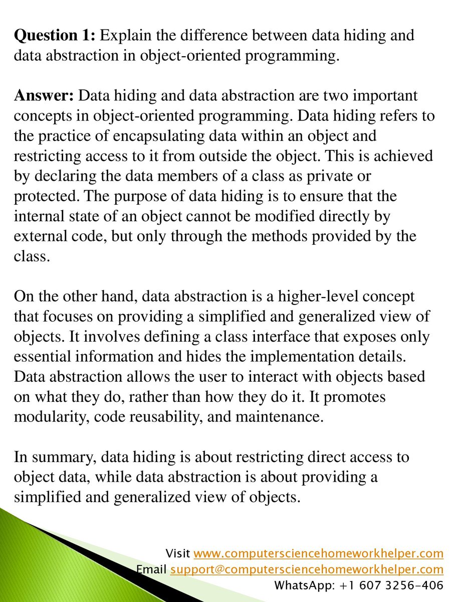 C_sciencehelp's tweet image. Struggling with computer science homework in the USA? Don&apos;t worry! Discover reliable and efficient computersciencehomeworkhelper.com for your academic sucess! Find how our expert help with your homework.
#ComputerScienceHomeworkHelper #CSHomeworkHelper #homeworkhelp #academic #university