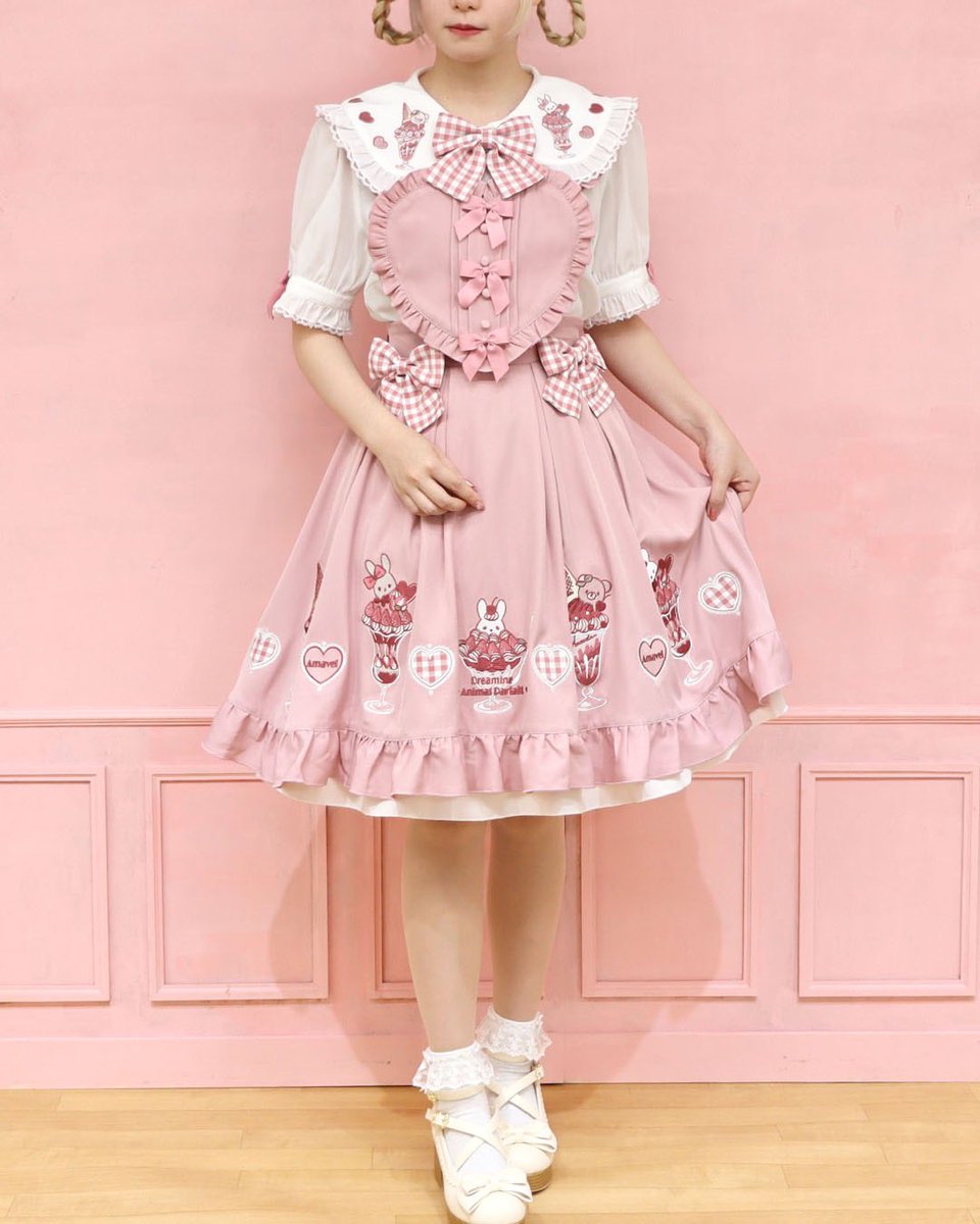 Dreaming Animal Parfaitハートエプロンスカート ブラウス ◇Dreaming Animal Parfaitシリーズ◇ | Amavel BLOG