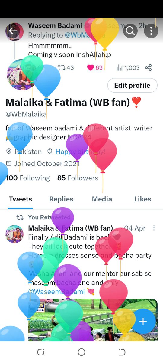 Wish he kr do yaar it's fatima birthday My sis 💕