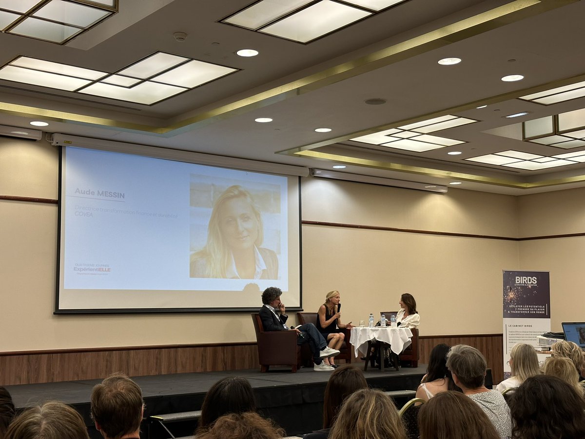groupecovea's tweet photo. 🗣️ Aude Messin, Directrice Transformation Finance et Durabilité du @groupecovea, a partagé son parcours lors d’une conférence organisée à l’occasion de la journée "ExpérientiELLE". Notre Groupe est partenaire de cette journée dédiée aux femmes cadres et dirigeantes. https://t.co/MlrpuhKmtv
