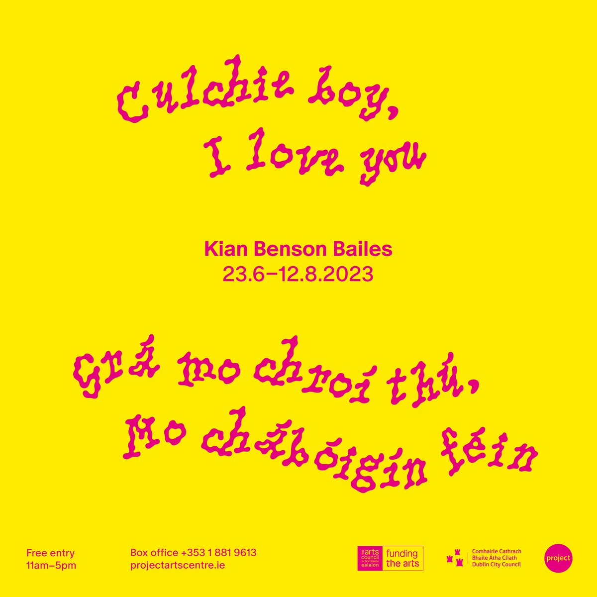 📣 Our next exhibition is a new commission from Kian Benson Bailes - Culchie boy, I love you / Grá mo chroí thú, mo chábóigín féin

Irish folklore, mythology, &amp; an exuberant expression of rural queer experience ✨ 

➡️bit.ly/CulchieBoyILov…
🎉 Opens 22 Jun, 18:00
🗓️23 Jun-12 Aug