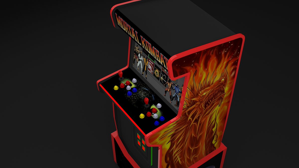 articiple's tweet photo. Nostalgia Game console modeling in 3D Max .
V-Ray plugin's Render bar.
And reference from the original model of Mortal Kombat game console.
#3dsMax #learningjourney
#3dmodeling #isometric #vrayrendering #vrayrender #3ddesign #3dartist #3dartwork  #3d #blender3d #3danimat https://t.co/U7i3yLuTVi