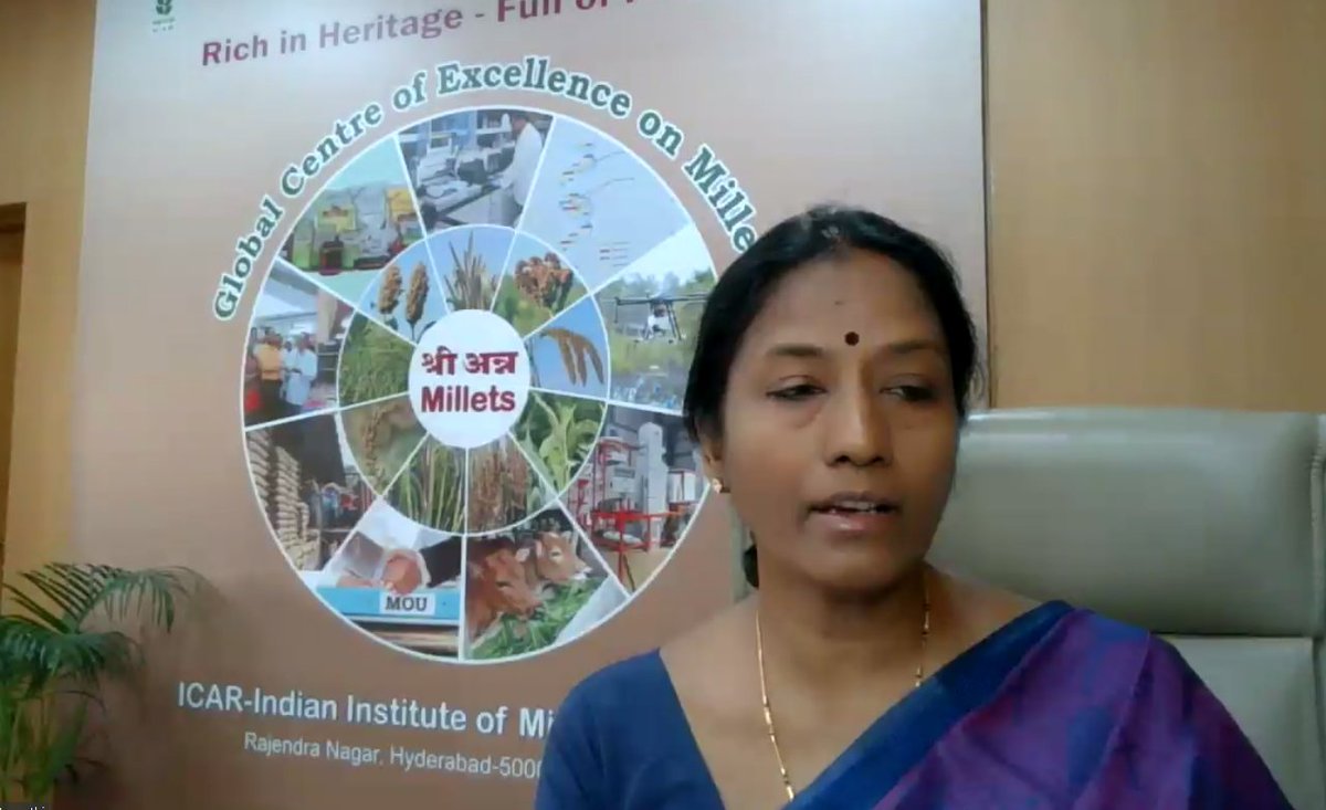 Dr Tara Satyavathi: The International Year of Millets is people’s time. We need to take benefit of processing activities. The India Institute of Millets is a global centre of excellence on these crops.

#ItAllStartsWithTheSeed🌱
#FoodSecurity #ClimateAction #food #IYM2023