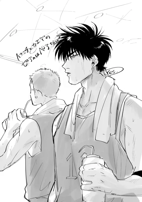 🌸🍁おそろいのピアスをつけて欲しい気持ちと、🍁には普段見えない所だけ開けて欲しい気持ちがせめぎ合ってる落書き※花流