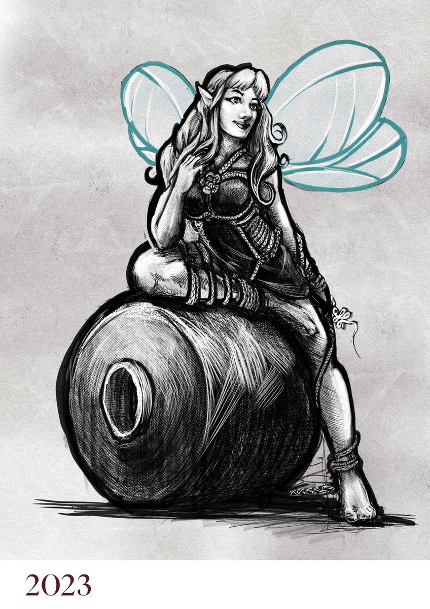 Wer sich ein paar sexy Bondage-Feen ins Spielzimmer hängen möchte: Bei @fesselfee gibts jetzt 12 Bilder* für 10 Euro. Finde, das lohnt sich schon allein wegen DEM Bild 😍

goldfeder-art.shop/products/kalen… 

*formerly known as Kalender 😉