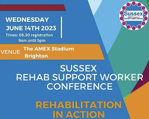 StrokeRother's tweet photo. RSW’s from Community Stroke Rehab teams in Bexhill &amp; Eastbourne are attending today! Looking forward to all the feedback!  👏👏👏#SupportworkerconferenceAmex #RehabSupportWorker https://t.co/vH5ncV2aC8