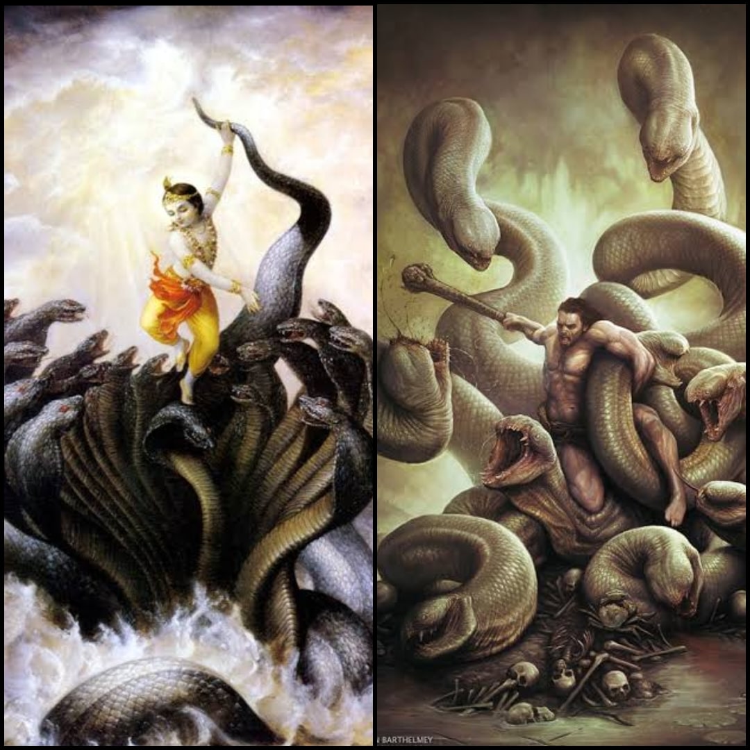 Considered Hari-Krishna as a local version of #Herakles or #Hercules since they found a lot of similarities between the #Hindu and #greekgods. Check my earlier post for more details on that! 😊

#IndoGreek 
#AncientIndia
#HareKrishna