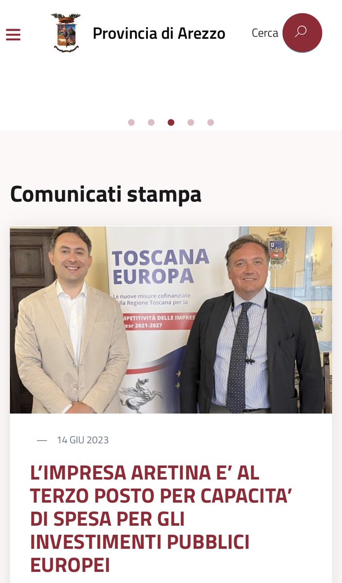 polcri's tweet photo. Investimenti pubblici europei: l'impresa aretina è al terzo posto! https://t.co/JOa5GTw8TP