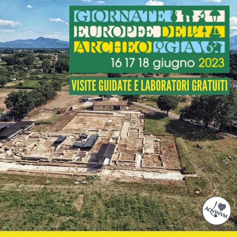 📣 Anche Aquinum partecipa alle GIORNATE EUROPEE DELL'ARCHEOLOGIA con un ricco programma gratuito!

INFO E PRENOTAZIONI
📞 0776 79001 int. 3
📱 377 095 0741 (Whatsapp)
✉️ visiteaquinum@gmail.com

La scheda dell'evento >> journees-archeologie.eu/c-2023/lg-it/I…

#Aquinum2023 #JEA #JEArcheo
