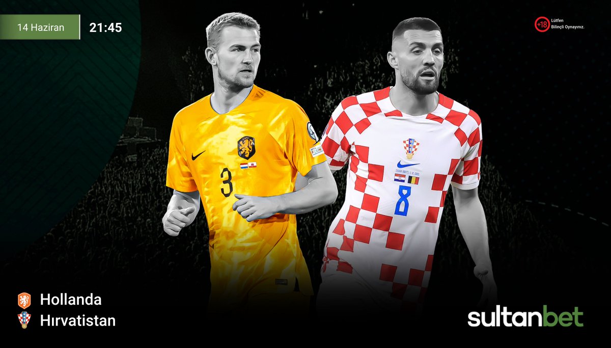 Günün Spor Oranı Sultanbet'te!⚽️

Hollanda 🆚 Hırvatistan
🗓️14.06.2023
⏰21:45

Güncel Giriş 🎯 bit.ly/sultanbetuyelik
Telegram🎯 t.me/SultanbetTR

#bahis #iddaa #sultanbetgiris #carsamba #spor #Hollanda #Hirvatistan #EURO2024