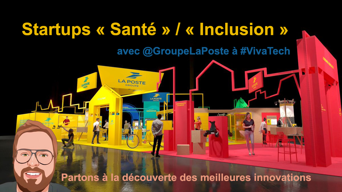 camillejourdain's tweet photo. Intéressés par la santé et l’inclusion ?
Rdv sur le stand du @GroupeLaPoste à #VivaTech pour découvrir ces startups innovantes :
- @CoachForEyes prévention de la santé visuelle
- #Sonup : diagnostic des troubles auditifs
- @depistetvous : dépistage des cancers https://t.co/rkVwEkFV5V