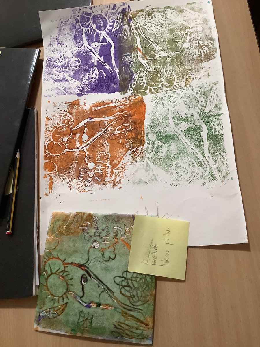 CEResurrection's tweet image. Year 3 Art observation #repeating relief printing