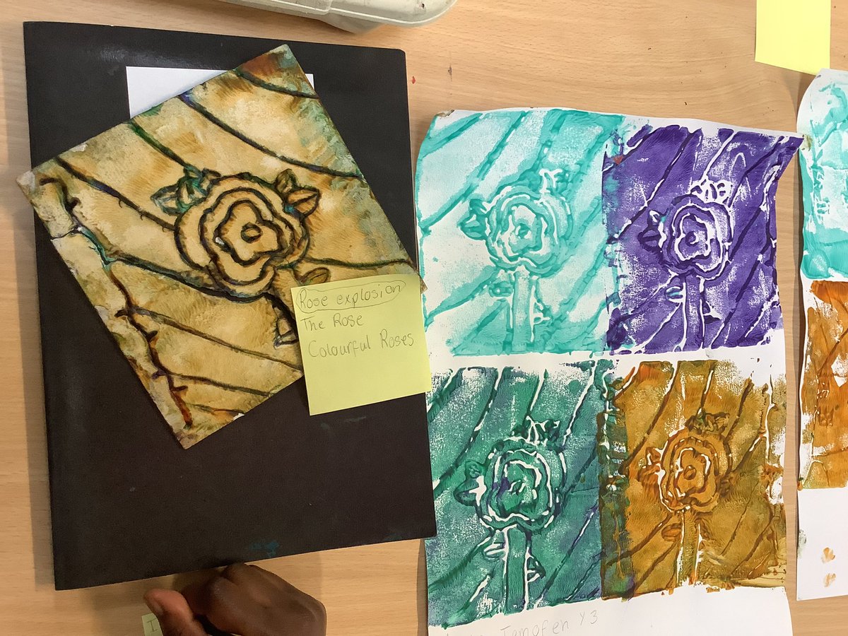 CEResurrection's tweet image. Year 3 Art observation #repeating relief printing