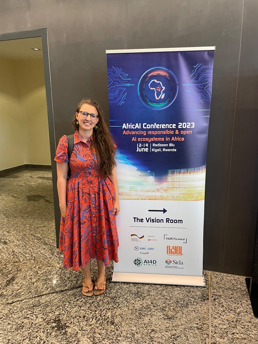 KatGehman's tweet photo. So excited to be here in #Kigali #Rwanda for #AfricAI2023 and #LFKigali2023 with @LacunaFund ! https://t.co/uP5HDFTJqh