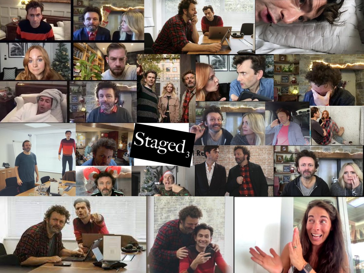 Just 💖' Staged 3'😂 💖
#MichaelSheen #DavidTennant #GeorgiaTennant #AnnaLundberg #LucyEatonMess #SimonEvans