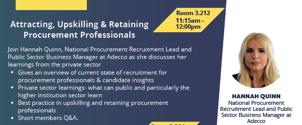 NWUPCltd's tweet photo. We've just started the first of todays workshops #NWUPCconf23, Hannah Quinn @HannahQ69367027 representing @Adecco_UK, provides valuable insights into recruitment strategies for procurement professionals and effective methods for upskilling. #procurement #recruitment #professional https://t.co/SeebGPCEug