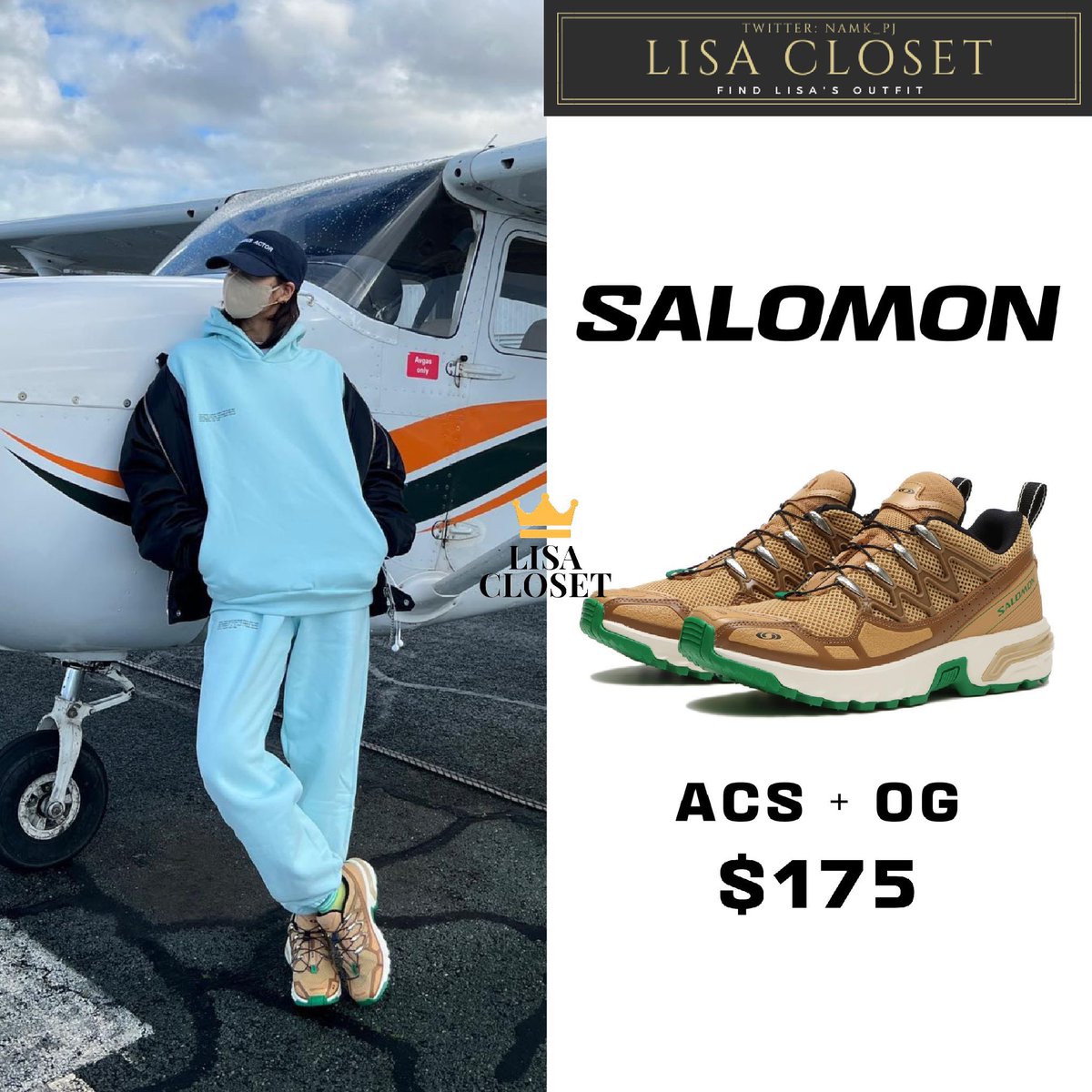 [230614 IG: lalalalisa_m] 🚁🐹✨
Jacket 102,500฿ ($2,950)
Hoodie 5,700฿ ($165)
Pants 5,400฿ ($155)
Sneaker 6,100฿ ($175)
@ygofficialblink @BLACKPINK 
#LISA_CLOSET
#LALISA #라리사
#LISA #BLACKPINK
#리사 #블랙핑크