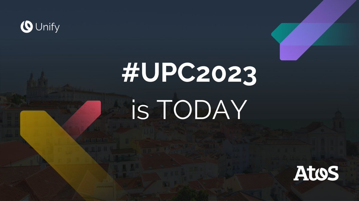 Awaiting our partners at #UPC2023 here in sunny Lisbon, 🇵🇹!

Exciting sessions on Momentum for Growth, Cooperative Actions for Partner Success, Driving Innovation: Mapping the Path Ahead, and more are in the cards. 

Let's Transform Together The Path to Growth!

#AtosUnify