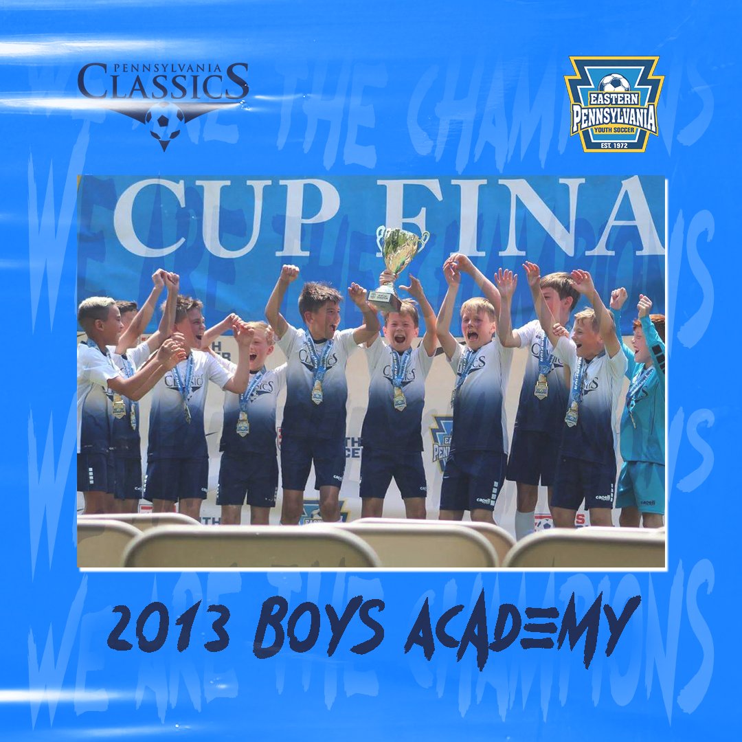 Congratulations to the PA Classics 2013 Boys Academy and 2006 Girls Green teams on being Champions and Finalists, respectively,  of the Eastern Pennsylvania Youth Soccer Challenge Cup!

📷: 2013 Boys Academy, 2006 Girls Green
📷: N.O.D. for #PAClassics