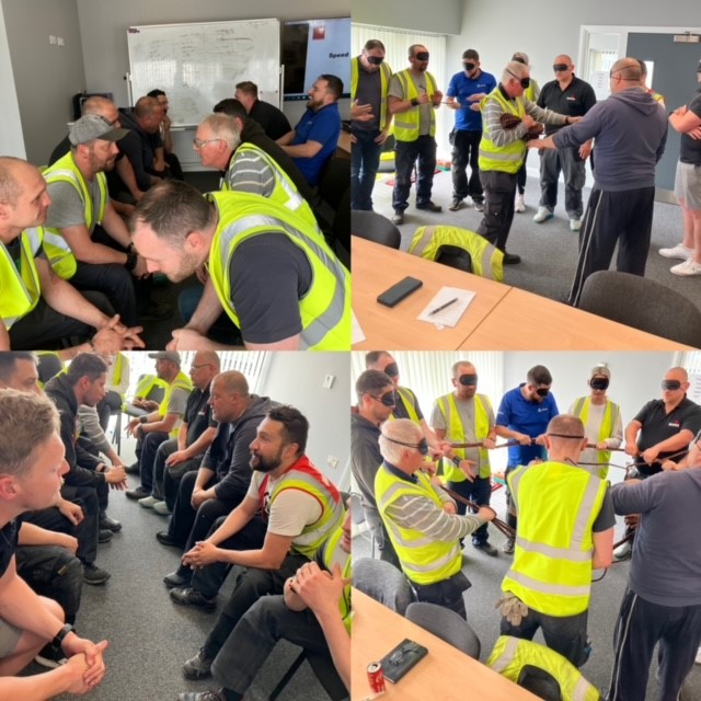 The Telestack Team Leads taking their challenges very seriously.....