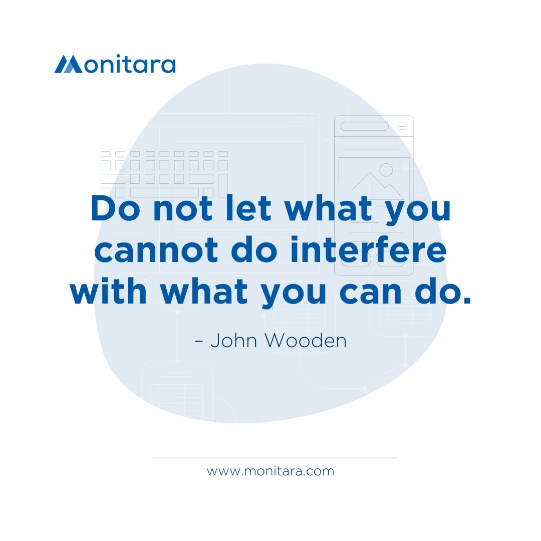 monitarasystem's tweet image. Make sure to take advantage of all the opportunities that come your way; don't let yourself be held back by what you can't do. Focus on what you can do and make it count! 
#Motivation #GrowthMindset #DevOpsSolutions