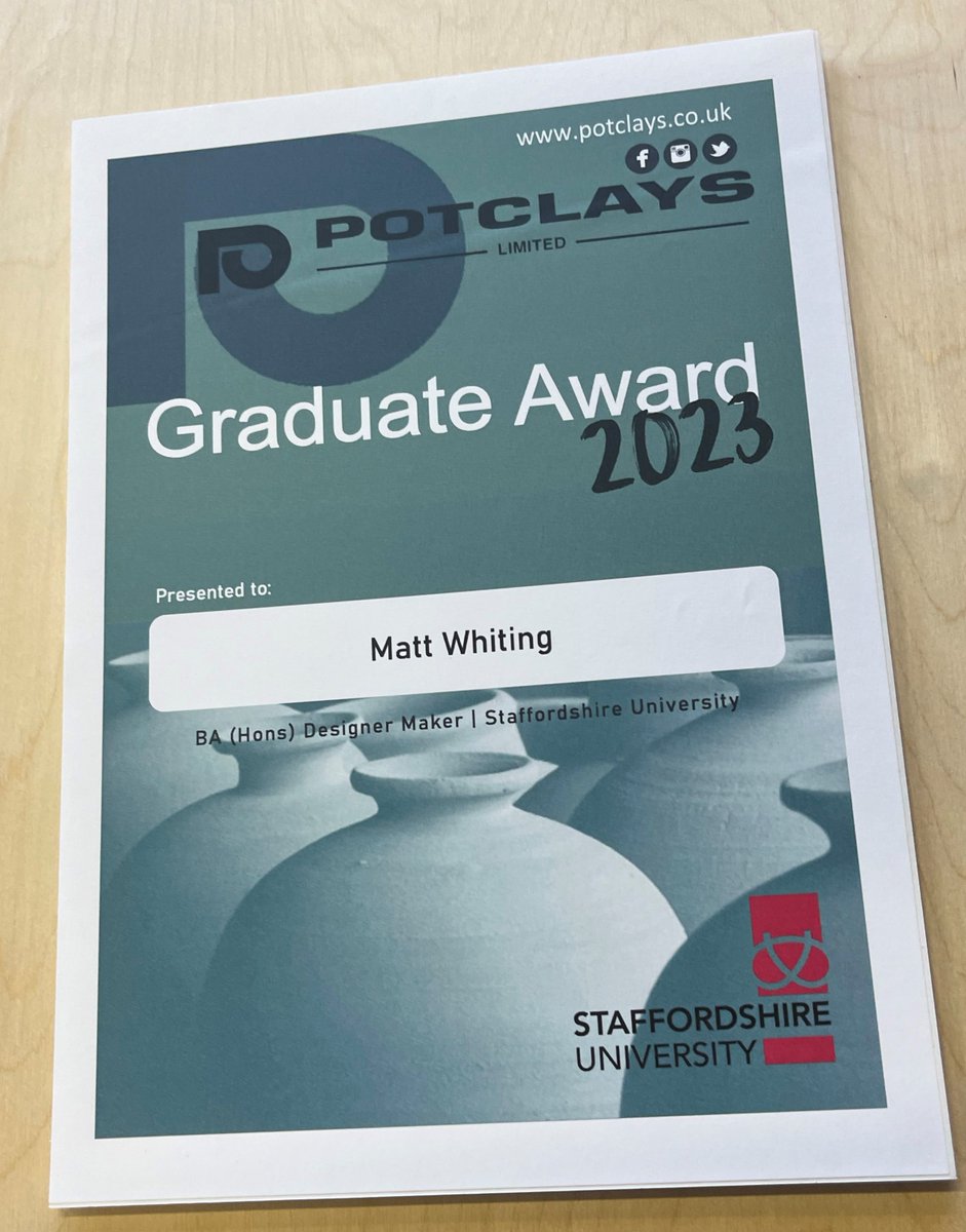 Matt Whiting
Hand-thrown on the wheel and later adorned with thrown appendages, Strange Forms showcase his love for trials and experiments in colour and texture.
Matt was awarded the <a href="/potclays/">Potclays Ltd.</a> Graduate Award 2023!