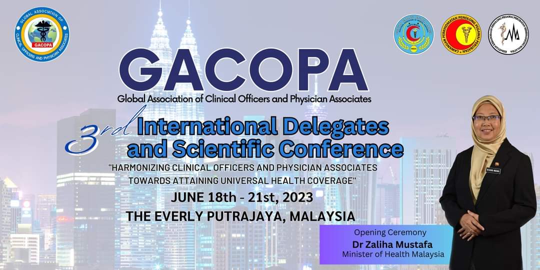 GACOPA_official's tweet photo. Stay tune, GACOPA 3rd International Delegates and Scientific Conference 2023 will be officiate by Minister of Health Malaysia Dr Zaliha Mustafa
#GACOPA #GACOPAMALAYSIA #GACOPA2023 https://t.co/EQ8e2xIiVO