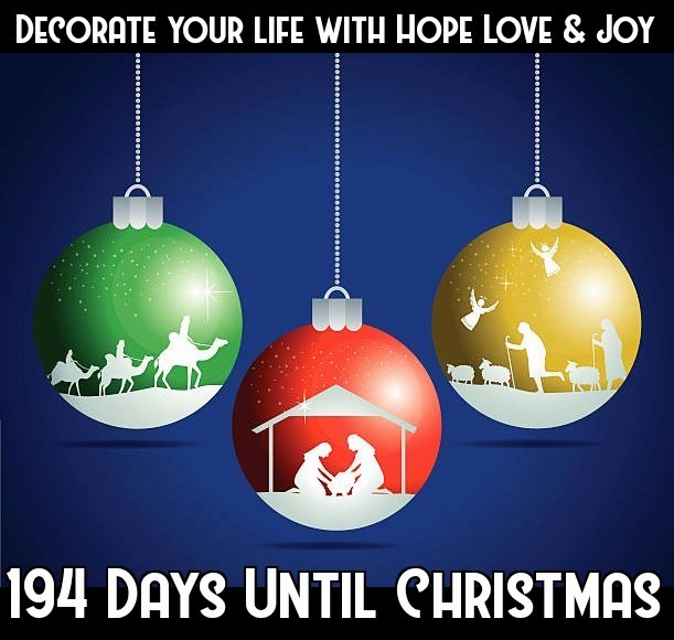 Happy Wednesday Everyone! Decorate your life with Hope, Love and Joy. It will make your world more beautiful! Have a blessed day and be a blessing.

#christmascountdown #christmas #countdowntochristmas #HopeLoveJoy #blessing #blessed #wednesday #believe #share #eastcoastsanta