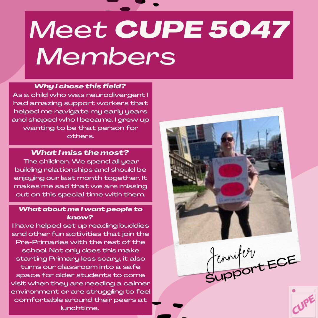 Meet Jennifer!!

#cupe5047 #cupe5047strike #cupe5047solidarity #hrce #hrcestrike #fairdealnow #fairwages #houstonwehaveaproblem #inclusionmatters