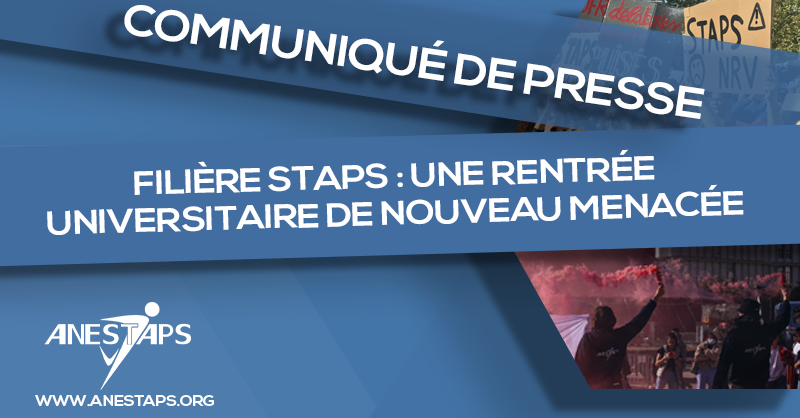 [#Rentrée2023 📚]

🚨 La situation subie par de nombreuses composantes #STAPS vient à nouveau menacer la tenue de la rentrée universitaire.

❌ Les étudiant•es ne doivent plus subir ces choix menant à la dégradation de l'enseignement supérieur public !

➡️anestaps.org/2023/06/14/fil…