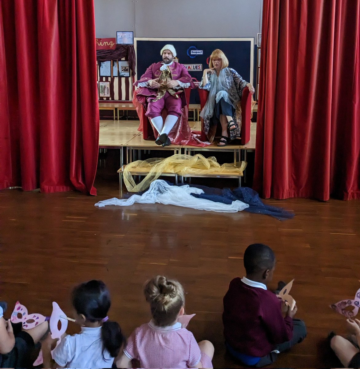 Bringing learning to life! Children are now visiting King Louis XV bringing this half term's learning of dance and storytelling to a grand close!
