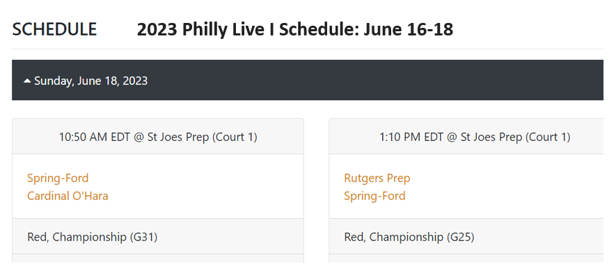 Planning on playing hard this weekend at Philly Live