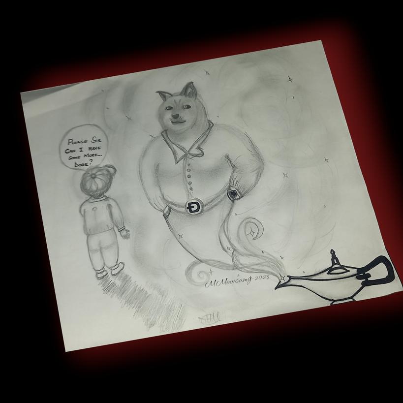 DassMarz's tweet image. @MyDogeOfficial  what fo you think about my art piece ? Is it tip worthy 😊 @elonmusk @dogecoin